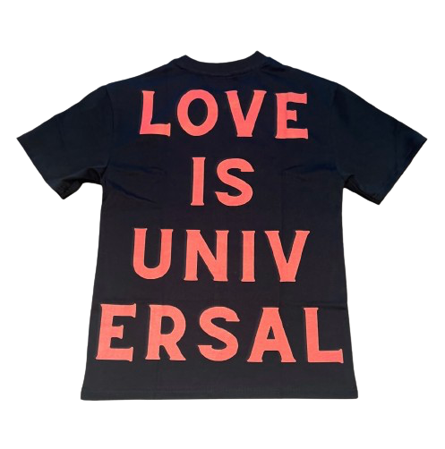 LOVE IS UNIVERSAL TEE - BLACK